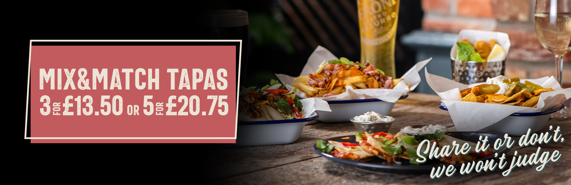 Mix & Match Tapas at The Junction